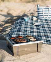 ProQ Flatdog Fold-Flat Portable Charcoal BBQ - With Free Cover